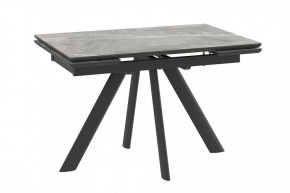 Стол раздвижной Jack-120, stone grey st cer/черный в Советском - sovetskij.mebel-tymen.ru | фото