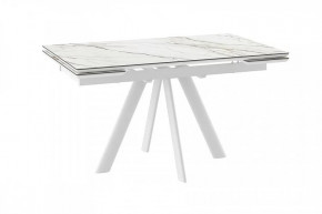 Стол раздвижной Jack-140, calakatta gold st cer/белый в Советском - sovetskij.mebel-tymen.ru | фото