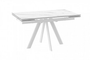 Стол раздвижной Jack-140, calakatta st cer/белый в Советском - sovetskij.mebel-tymen.ru | фото