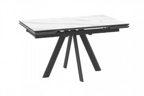 Стол раздвижной Jack-140, calakatta st cer/черный в Советском - sovetskij.mebel-tymen.ru | фото