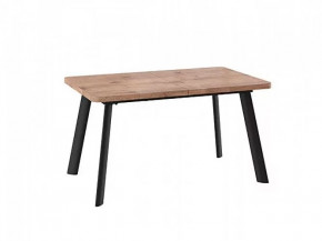 Стол раздвижной LEON LUX RADIAL-140 дуб веллингтон/черный в Советском - sovetskij.mebel-tymen.ru | фото