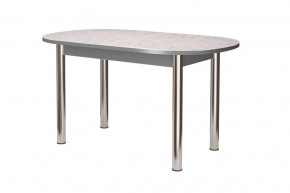 Стол раздвижной овальный ПФ-155г, берилл/титан/хром брифинг в Советском - sovetskij.mebel-tymen.ru | фото