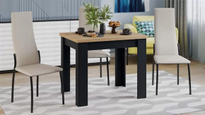 Стол раздвижной «Промо» тип 3 Черный, Дуб Крафт золотой в Советском - sovetskij.mebel-tymen.ru | фото