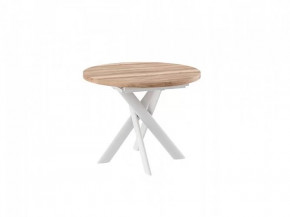 Стол раздвижной RONALDO-100, дуб каньон/белый в Советском - sovetskij.mebel-tymen.ru | фото