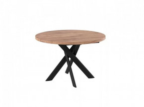 Стол раздвижной RONALDO-120, дуб велингтон/черный в Советском - sovetskij.mebel-tymen.ru | фото