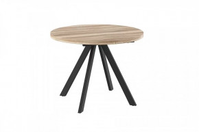 Стол раздвижной RONDO М-100, дуб каньон/черный в Советском - sovetskij.mebel-tymen.ru | фото