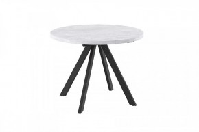 Стол раздвижной RONDO М-100, серый сланец/черный в Советском - sovetskij.mebel-tymen.ru | фото