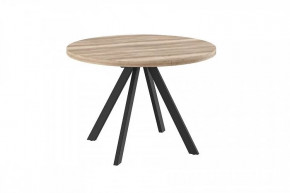 Стол раздвижной RONDO М-110, дуб каньон/черный в Советском - sovetskij.mebel-tymen.ru | фото