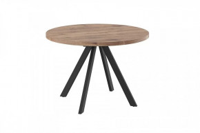 Стол раздвижной RONDO М-110, дуб велингтон/черный в Советском - sovetskij.mebel-tymen.ru | фото