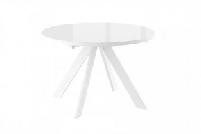 Стол раздвижной RONDO М-120, оптивайт белый/белый в Советском - sovetskij.mebel-tymen.ru | фото