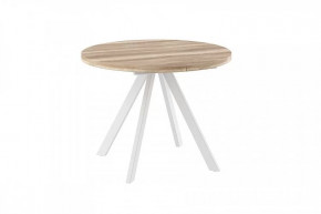 Стол раздвижной RONDO М-90, дуб каньон/белый в Советском - sovetskij.mebel-tymen.ru | фото