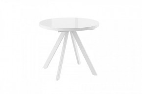 Стол раздвижной RONDO М-90, оптивайт белый/белый в Советском - sovetskij.mebel-tymen.ru | фото