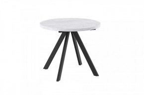 Стол раздвижной RONDO М-90, серый сланец/черный в Советском - sovetskij.mebel-tymen.ru | фото