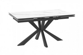 Стол раздвижной Zara-160, calakatta st cer/черный в Советском - sovetskij.mebel-tymen.ru | фото