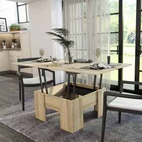 Стол Трансформер БТС сонома в Советском - sovetskij.mebel-tymen.ru | фото