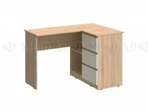 Стол угловой Челси Белый глянец холодный, сонома в Советском - sovetskij.mebel-tymen.ru | фото