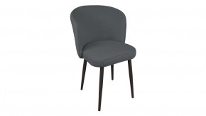 Стул «Боско»  Черный муар, Велюр DREAM Grafit (темно-серый) в Советском - sovetskij.mebel-tymen.ru | фото