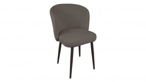 Стул «Боско»  Черный муар, Велюр DREAM Stone (серо-коричневый) в Советском - sovetskij.mebel-tymen.ru | фото