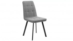 Стул «Рони»  Черный муар, Микровелюр BRENDY Grey в Советском - sovetskij.mebel-tymen.ru | фото