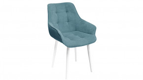 Стул «Шато» (конус Т2) Белый муар, Велюр DREAM Mint (бирюзовый) в Советском - sovetskij.mebel-tymen.ru | фото