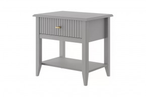 Тумба 1 ящик Никеа Серый шифер/Лак Антрацит в Советском - sovetskij.mebel-tymen.ru | фото