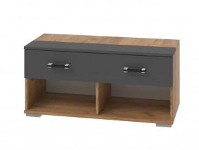 Тумба без подушки Бостон Секция-8 Дуб Вотан/Антрацит в Советском - sovetskij.mebel-tymen.ru | фото