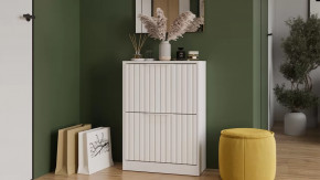 Тумба для обуви «Хилтон» Исп.2 Белый снег, Белый матовый в Советском - sovetskij.mebel-tymen.ru | фото