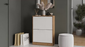 Тумба для обуви «Хилтон» Исп.2 Дуб Крафт золотой, Белый матовый в Советском - sovetskij.mebel-tymen.ru | фото