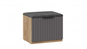 Тумба для обуви «Хилтон» Исп.2.1 Дуб Крафт золотой, Графит матовый в Советском - sovetskij.mebel-tymen.ru | фото