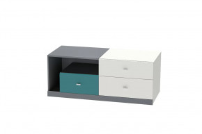 Тумба Клео Т-1, 1200 мм, графит, миндаль, океан Диал в Советском - sovetskij.mebel-tymen.ru | фото