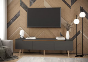 Тумба многофункциональная 6-56034 Графит/Дуб Крафт Золотой в Советском - sovetskij.mebel-tymen.ru | фото