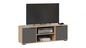 Тумба под ТВ «Хилтон» Исп.2 Дуб Крафт золотой, Графит матовый в Советском - sovetskij.mebel-tymen.ru | фото