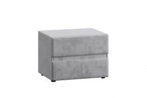 Тумба прикроватная Эстер в обивке велюр Onix 13 серый в Советском - sovetskij.mebel-tymen.ru | фото