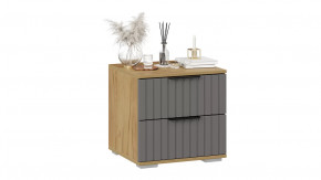 Тумба прикроватная «Хилтон» Дуб Крафт золотой, Графит матовый в Советском - sovetskij.mebel-tymen.ru | фото