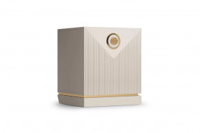 Тумба прикроватная левая "Капри" Сатин/Сатин в Советском - sovetskij.mebel-tymen.ru | фото