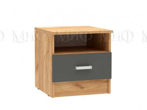 Тумба прикроватная Мартина ЛДСП Графит, Дуб крафт в Советском - sovetskij.mebel-tymen.ru | фото