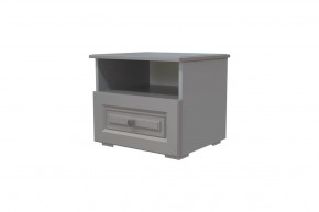 Тумба прикроватная Олимп 1 ящик Серый шифер/Антрацит в Советском - sovetskij.mebel-tymen.ru | фото