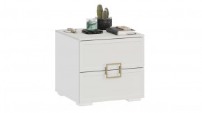 Тумба прикроватная «Стелла» Белый холст, Белый Жемчуг в Советском - sovetskij.mebel-tymen.ru | фото