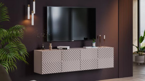 Тумба ТВ Танго Глиняно серый/Холст Латте в Советском - sovetskij.mebel-tymen.ru | фото