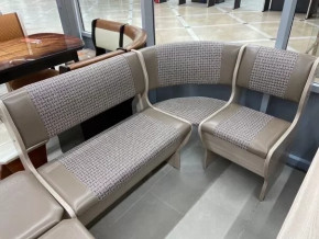 Угловая скамья Аленка-5/3 Ясень шимо светлый в Советском - sovetskij.mebel-tymen.ru | фото