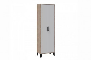 ВИТРА Шкаф платяной (ш600*г340*в2000мм), ЛДСП Дуб сонома/ ЛДСП Белый в Советском - sovetskij.mebel-tymen.ru | фото