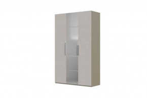Вива Шкаф распашной ШР-3 1 зеркало Латте/Текстиль в Советском - sovetskij.mebel-tymen.ru | фото