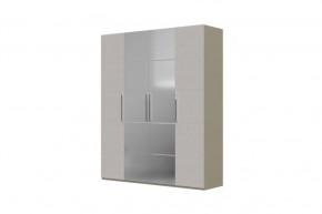 Вива Шкаф распашной ШР-4 2 зеркала Латте/Текстиль в Советском - sovetskij.mebel-tymen.ru | фото