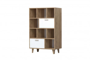 ЭГО К-1 Комод, дуб крафт золотой/белый глянец Диал в Советском - sovetskij.mebel-tymen.ru | фото