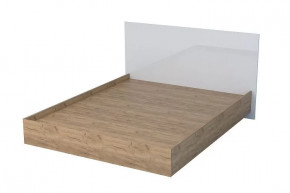 ЭГО Кровать (арт.031) Дуб крафт/Белый глянец Диал в Советском - sovetskij.mebel-tymen.ru | фото